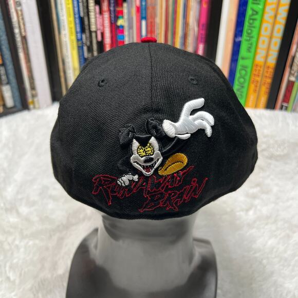 NEW ERA DISNEY MICKEY MOUSE HAT RUNAWAY BRAIN 59FIFTY FITTED HAT 7 3/4 - Picture 5 of 8